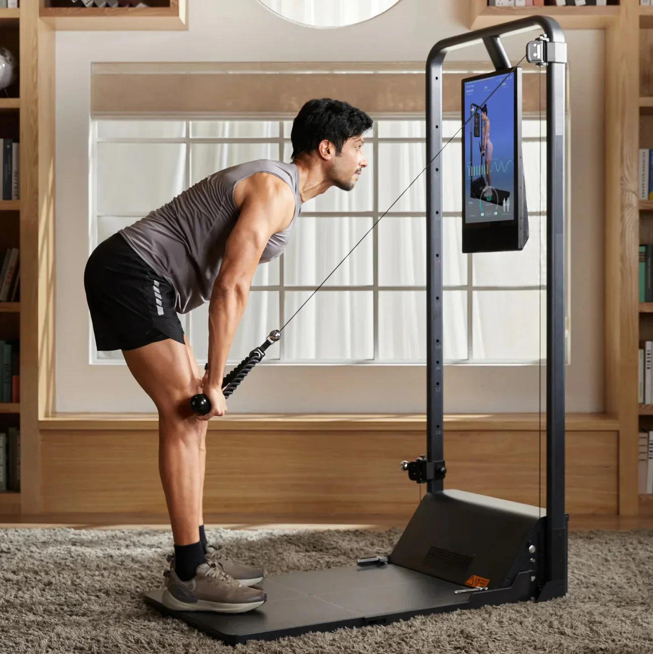 Gym Monster Pro 2 | 200LB Cable Machine + Squat Rack • Home Strength Station